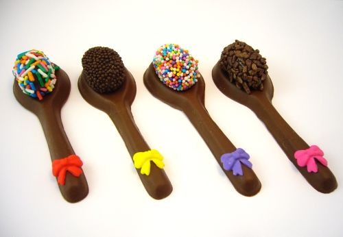 COLHER DE CHOCOLATE RECHEADA